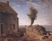 Jean Francois Millet End of the Hamlet of Gruchy oil painting artist